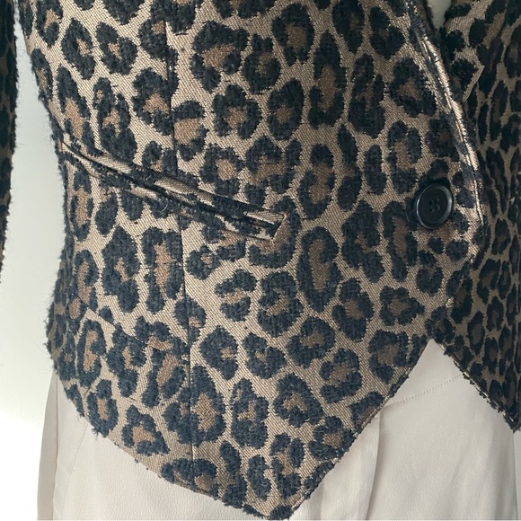 Smythe Leopard Print Anytime Blazer - 4 - Picture 8 of 13